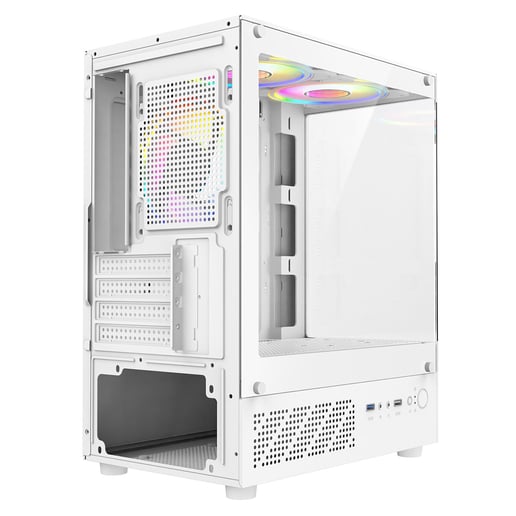 CiT Celsius Mid Tower Gaming Case - White 
