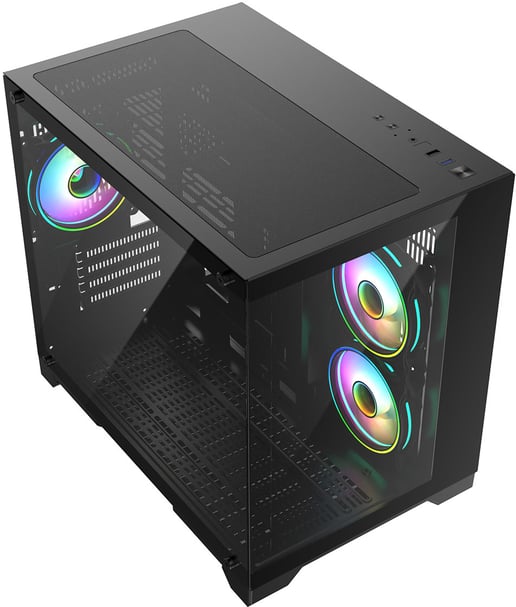 CiT Concept Mid Tower Gaming Case - Black 