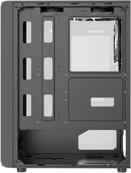 CiT Delta Mid Tower Gaming Case - Black 