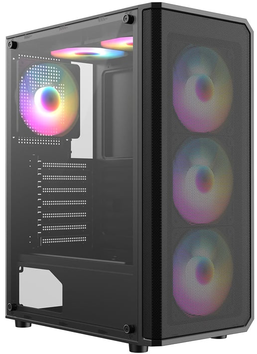 CiT Delta Mid Tower Gaming Case - Black 