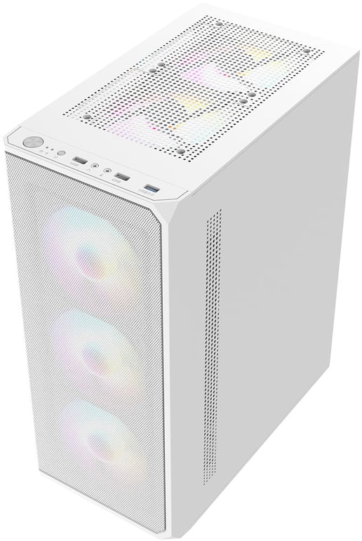 CiT Delta Mid Tower Gaming Case - White 