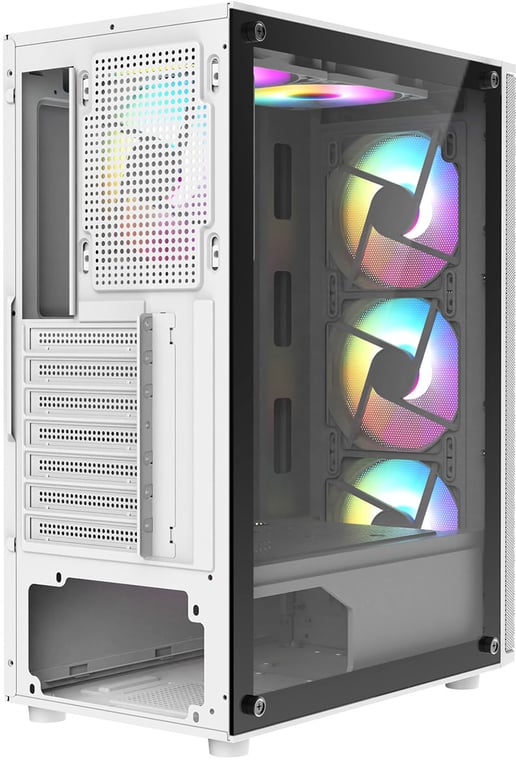 CiT Delta Mid Tower Gaming Case - White 