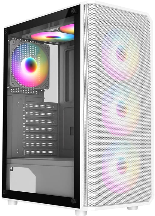 CiT Delta Mid Tower Gaming Case - White 