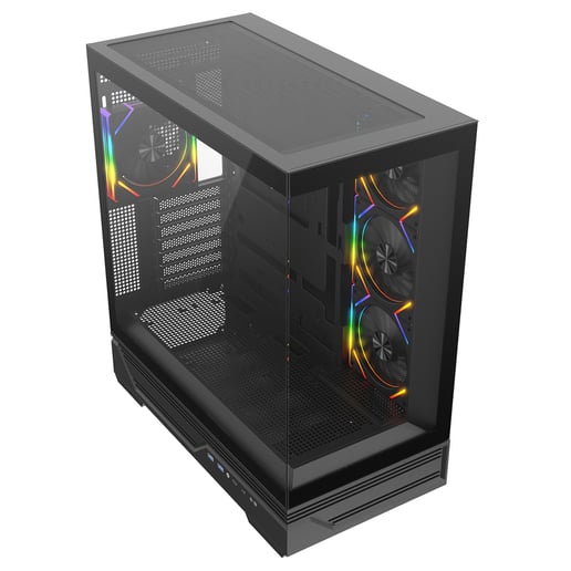 CiT Destiny Mid Tower Gaming Case - Black 