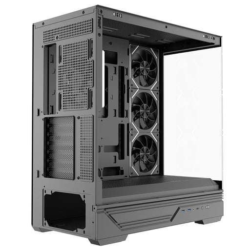 CiT Destiny Mid Tower Gaming Case - Black 