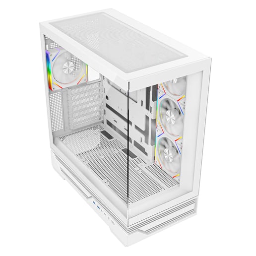 CiT Destiny Mid Tower Gaming Case - White 
