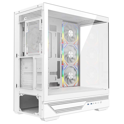 CiT Destiny Mid Tower Gaming Case - White 