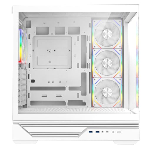 CiT Destiny Mid Tower Gaming Case - White 