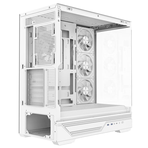 CiT Destiny Mid Tower Gaming Case - White 