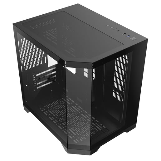 CiT DS240 Mid Tower Gaming Case - Black 