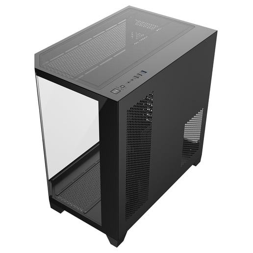 CiT DS360 Mid Tower Gaming Case - Black 