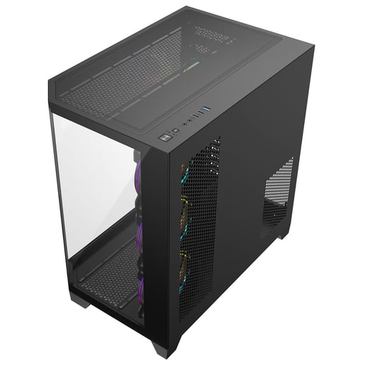 CiT DS360 ARGB Mid Tower Gaming Case - Black 