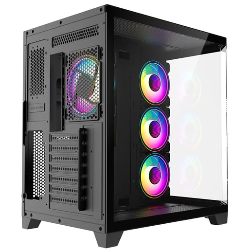 CiT DS360 ARGB Mid Tower Gaming Case - Black 