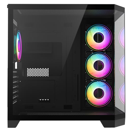 CiT DS360 ARGB Mid Tower Gaming Case - Black 