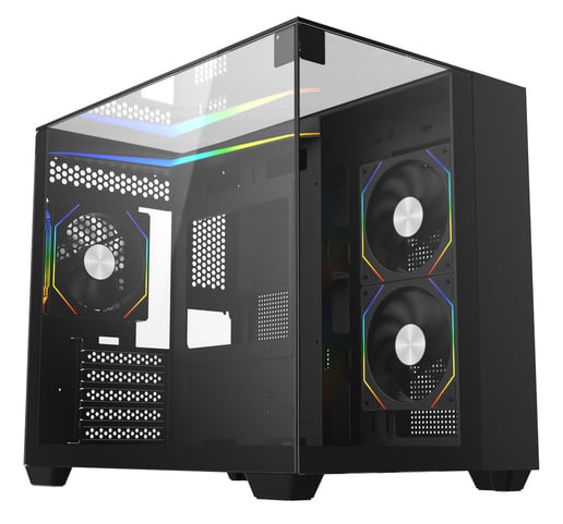 CiT Eclipse Mid Tower Gaming Case - Black 
