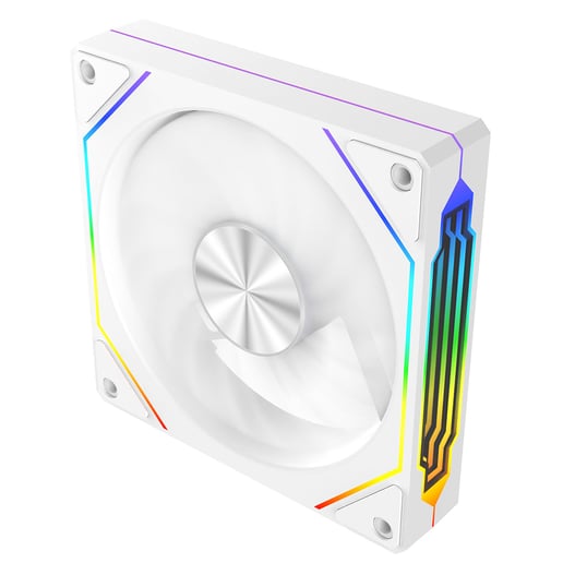 CiT Eclipse Infinity 120mm ARGB PWM Case Fan in White
