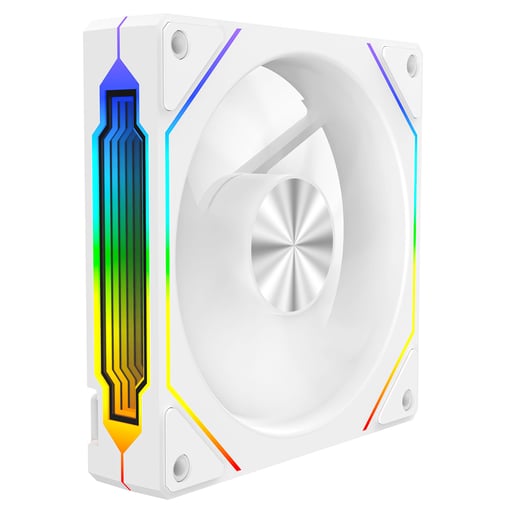CiT Eclipse Infinity 120mm ARGB PWM Case Fan in White