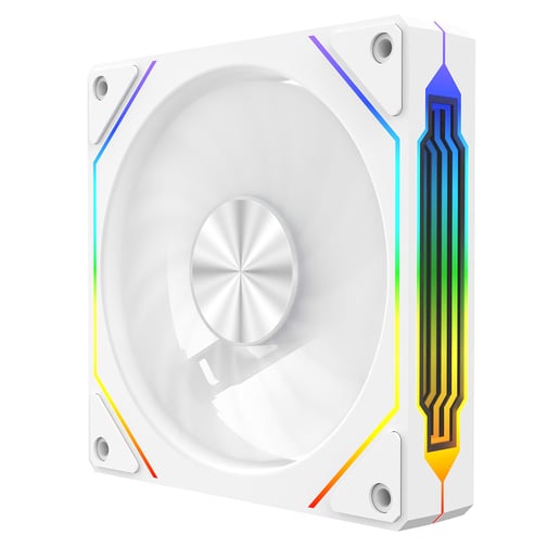 CiT Eclipse Infinity 120mm ARGB PWM Case Fan in White
