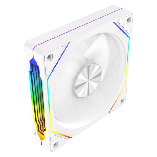CiT Eclipse Infinity 120mm ARGB PWM Case Fan in White