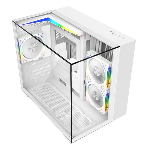 CiT Eclipse Mid Tower Gaming Case - White 