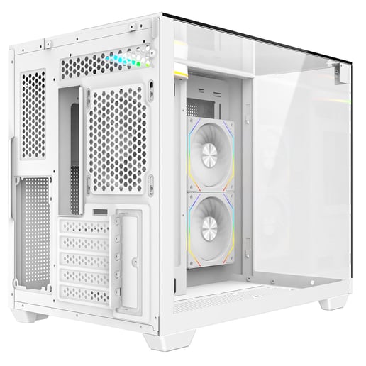 CiT Eclipse Mid Tower Gaming Case - White 