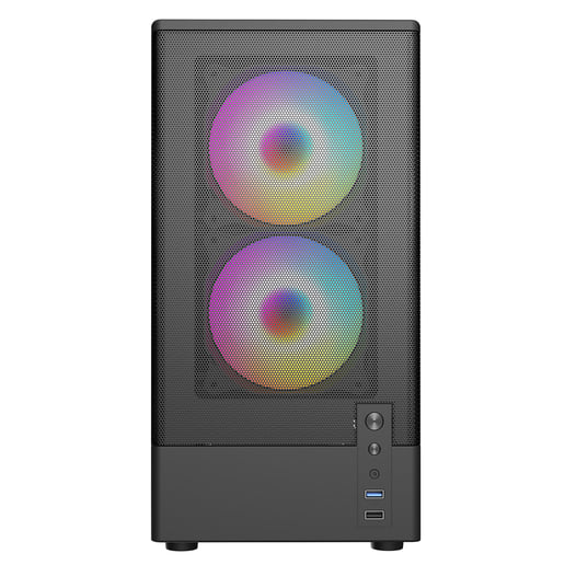 CiT F3 Mid Tower Gaming Case - Black 