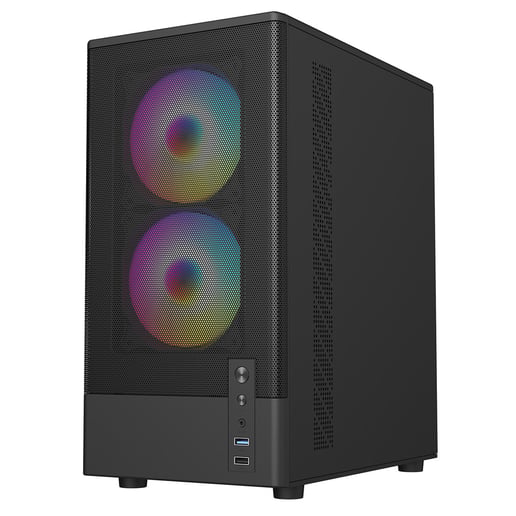 CiT F3 Mid Tower Gaming Case - Black 