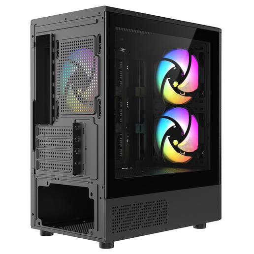 CiT F3 Mid Tower Gaming Case - Black 