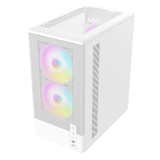 CiT F3 Mid Tower Gaming Case - White 