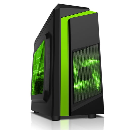 CiT F3 Mid Tower Gaming Case - Black 