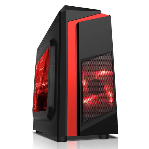 CiT F3 Mid Tower Gaming Case - Black USB 3.0