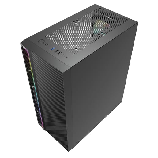 CiT Galaxy Mid Tower Gaming Case - Black 