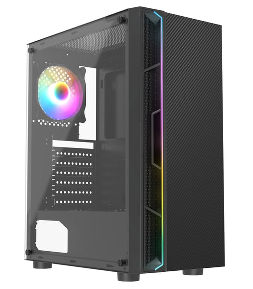 CiT Galaxy Mid Tower Gaming Case - Black 