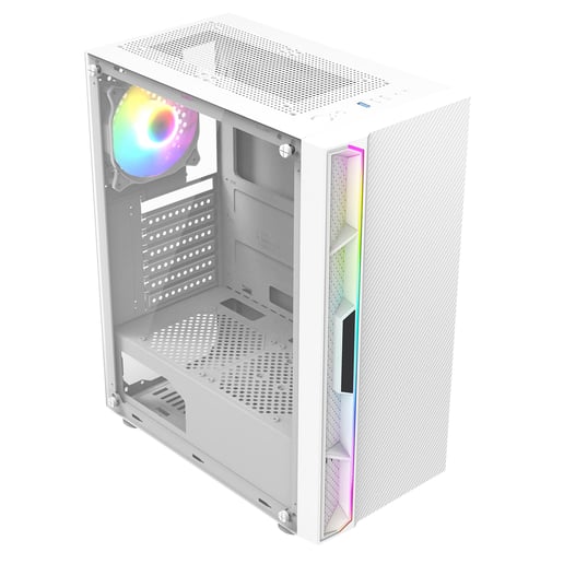 CiT Galaxy Mid Tower Gaming Case - White 