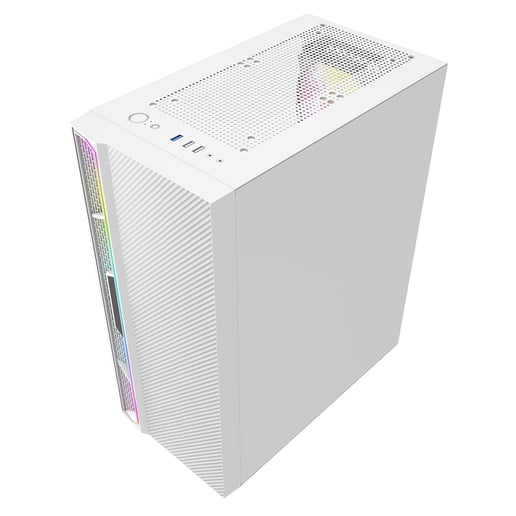 CiT Galaxy Mid Tower Gaming Case - White 