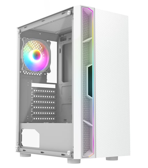 CiT Galaxy Mid Tower Gaming Case - White 