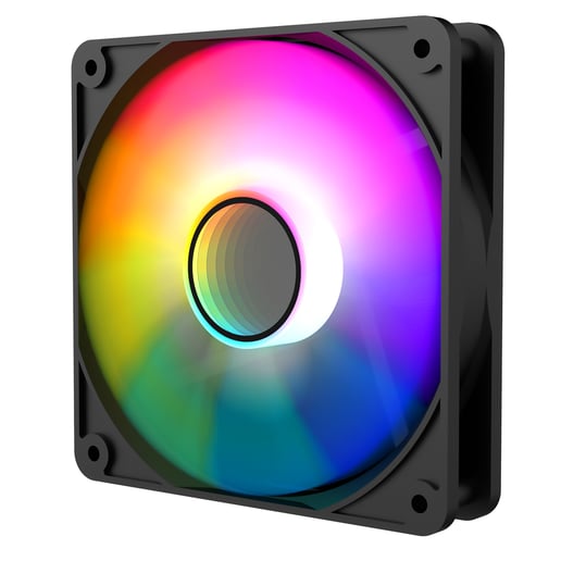 CiT Halo Infinity 120mm ARGB PWM Case Fan in Black