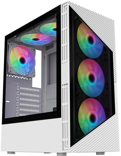 CiT Impact Mid Tower Gaming Case - White 