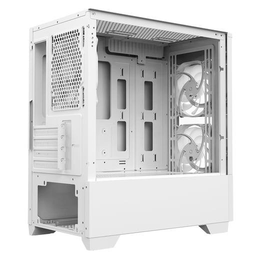 CiT Level 1 Glass Mid Tower Gaming Case - White 