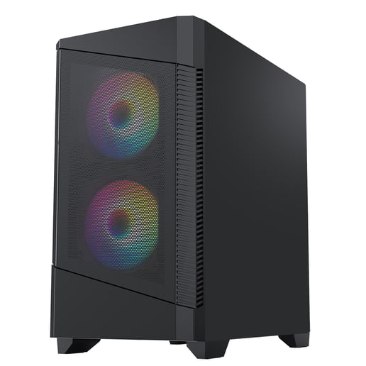 CiT Level 1 Mesh Mid Tower Gaming Case - Black 