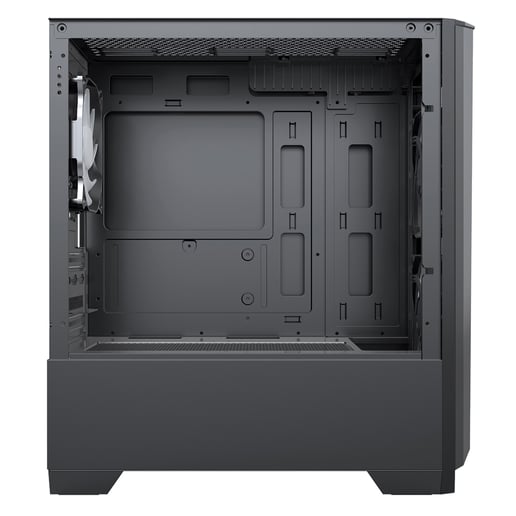 CiT Level 2 Mesh mATX Tempered Glass Gaming PC Case - Black 