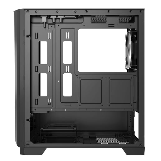 CiT Level 2 Mesh mATX Tempered Glass Gaming PC Case - Black 