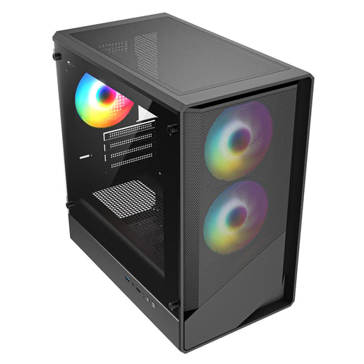 CiT Level 5 Mid Tower Gaming Case - Black 