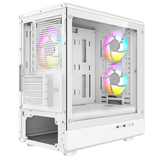 CiT Level 5 Mid Tower Gaming Case - White 
