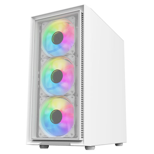 CiT Luna Mid Tower Gaming Case - White 