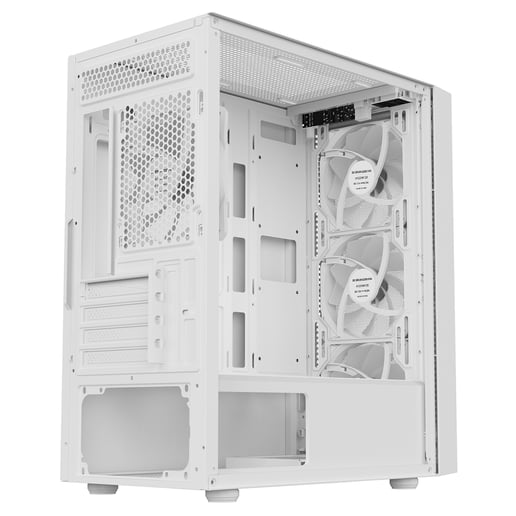 CiT Luna Mid Tower Gaming Case - White 