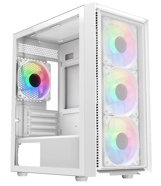 CiT Luna Mid Tower Gaming Case - White 