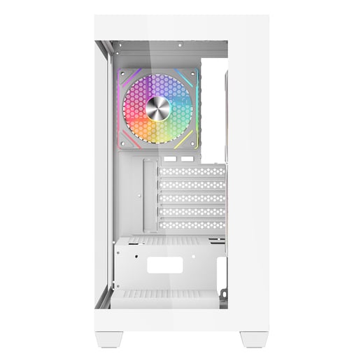 CiT Mercury Mid Tower Gaming Case - White 
