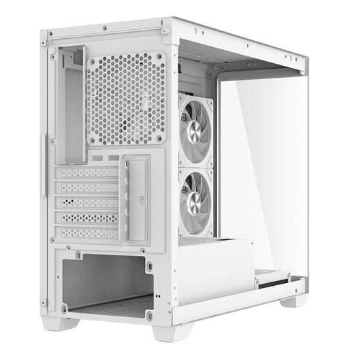 CiT Mercury Mid Tower Gaming Case - White 