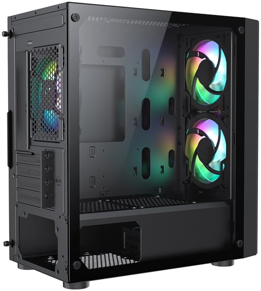 CiT Meta Mid Tower Gaming Case - Black 